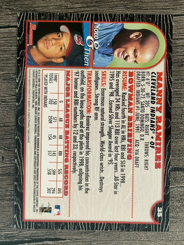 1999 Bowman #35 Manny Ramirez
