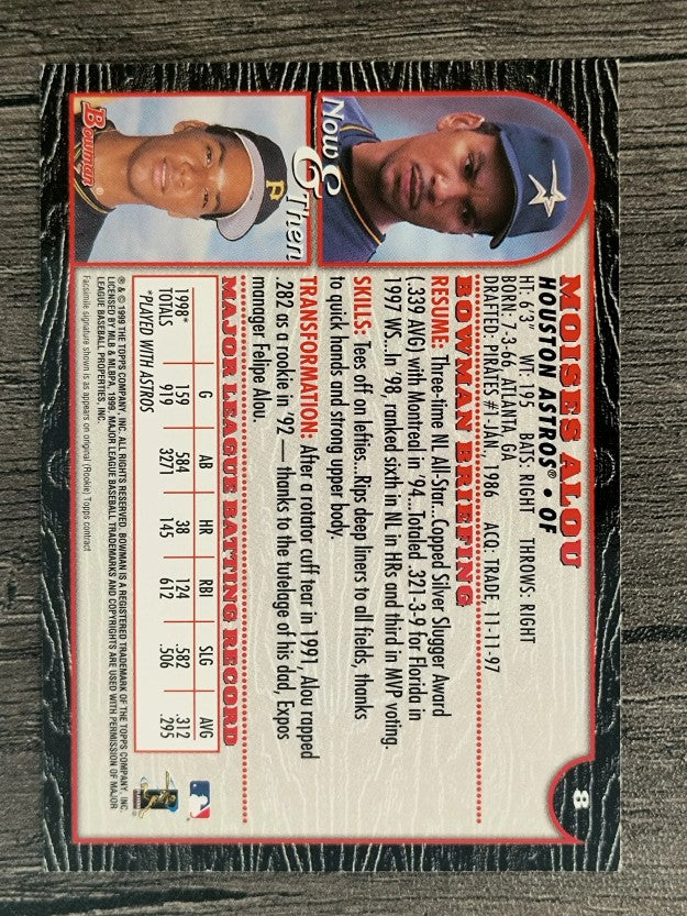 1999 Bowman #8 Moises Alou