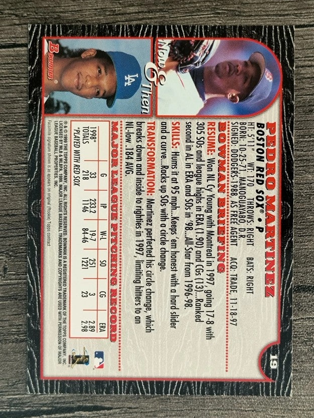 1999 Bowman #19 Pedro Martinez