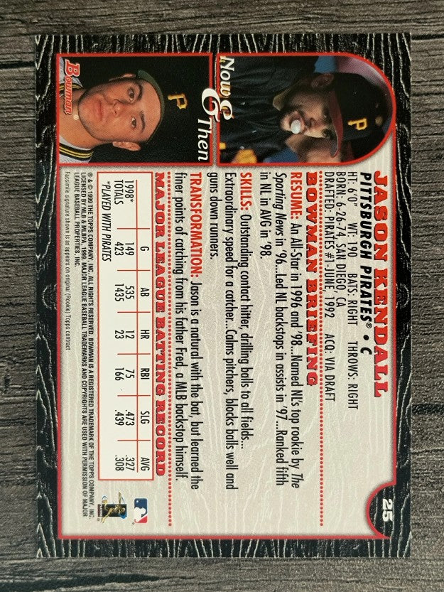 1999 Bowman #25 Jason Kendall