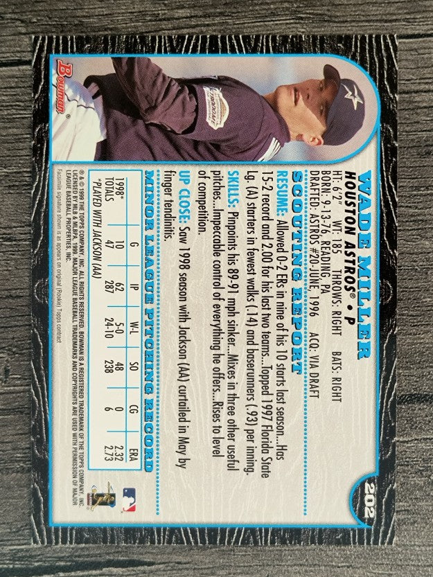 1999 Bowman #202 Wade Miller