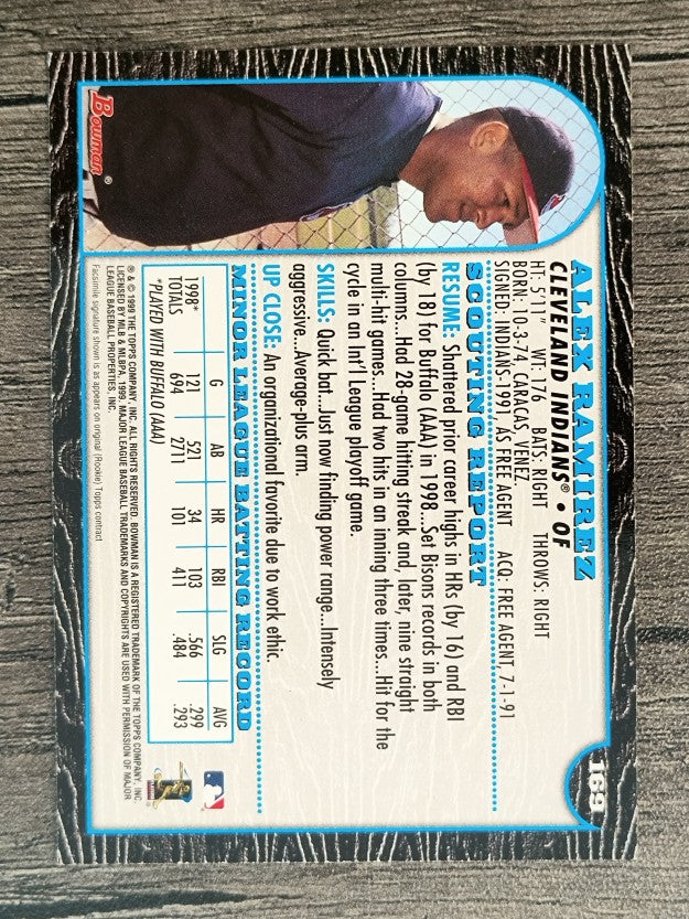 1999 Bowman #169 Alex Ramirez