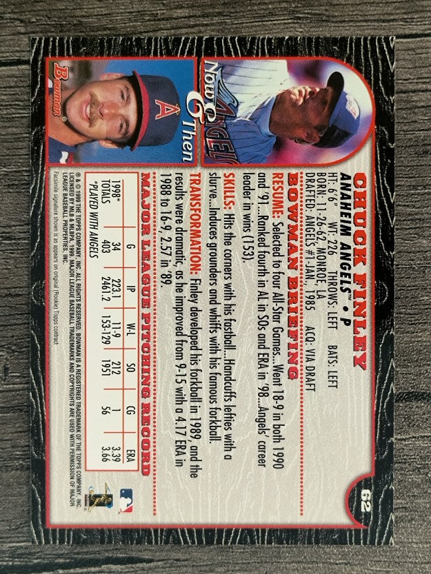 1999 Bowman #62 Chuck Finley