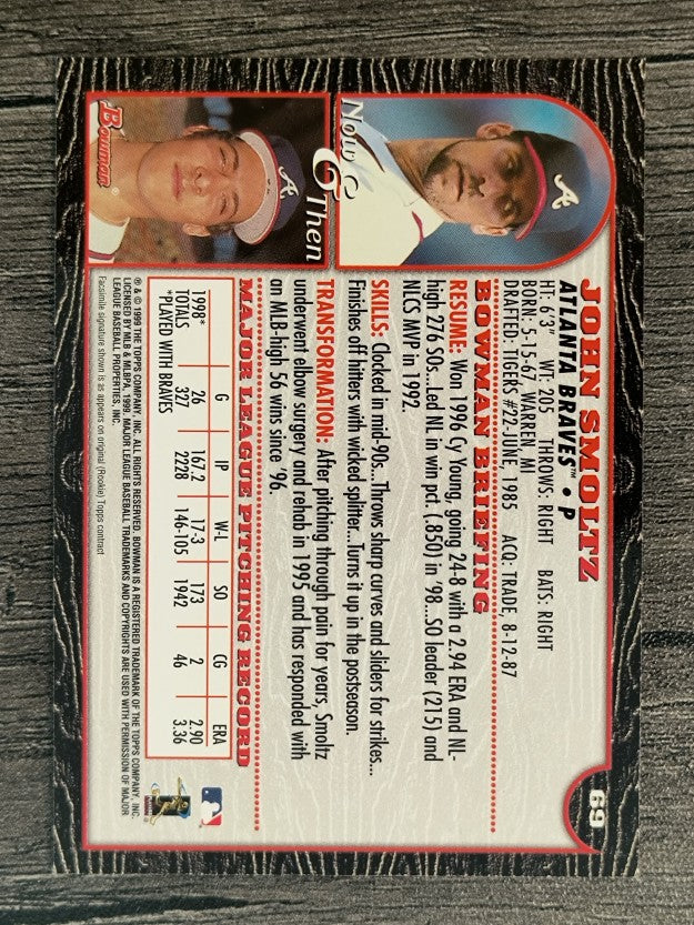 1999 Bowman #69 John Smoltz