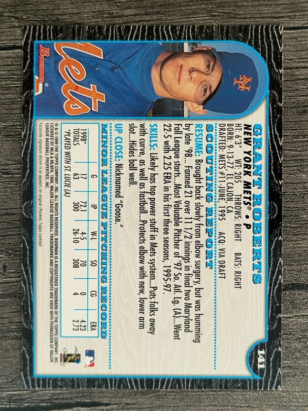 1999 Bowman #141 Grant Roberts
