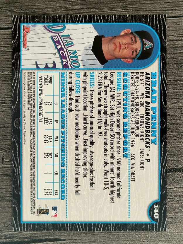 1999 Bowman #140 Brad Penny