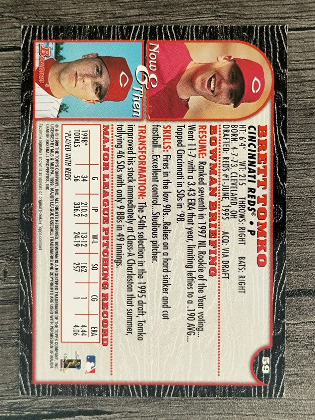 1999 Bowman #59 Brett Tomko