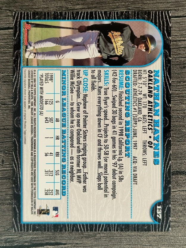 1999 Bowman #137 Nathan Haynes