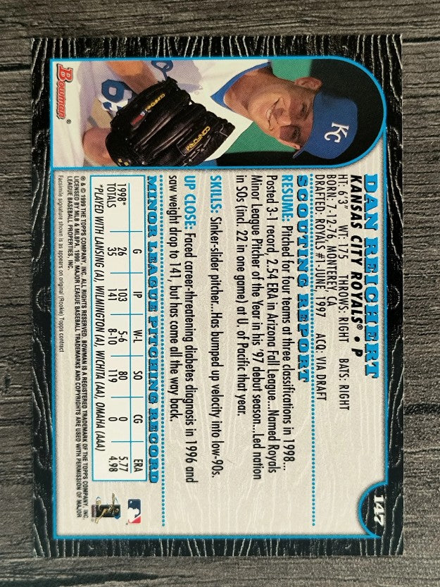 1999 Bowman #147 Dan Reichert