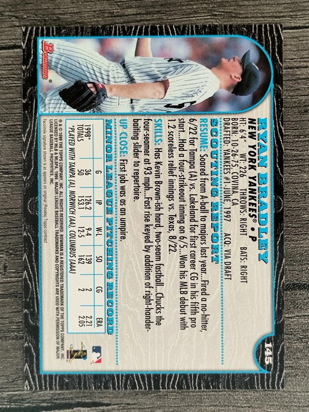 1999 Bowman #145 Ryan Bradley
