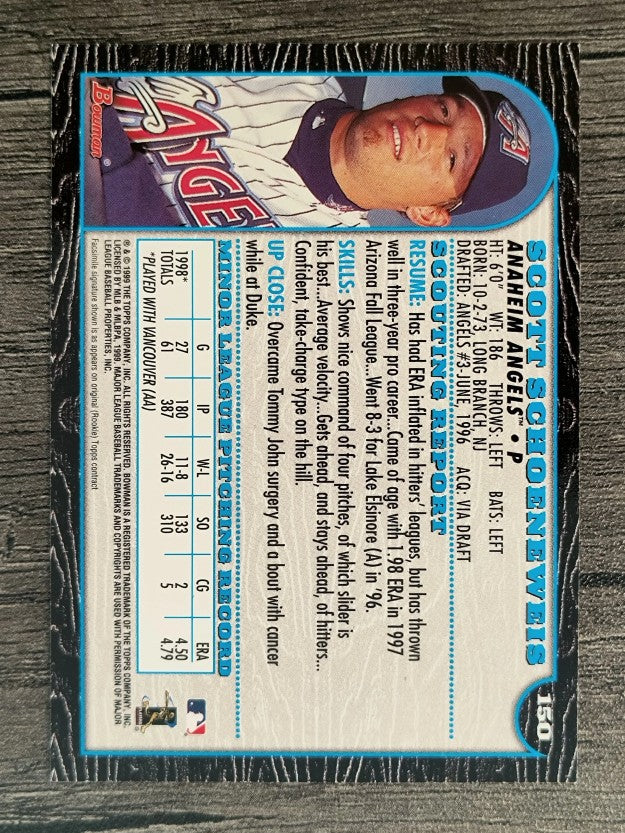1999 Bowman #150 Scott Schoeneweis