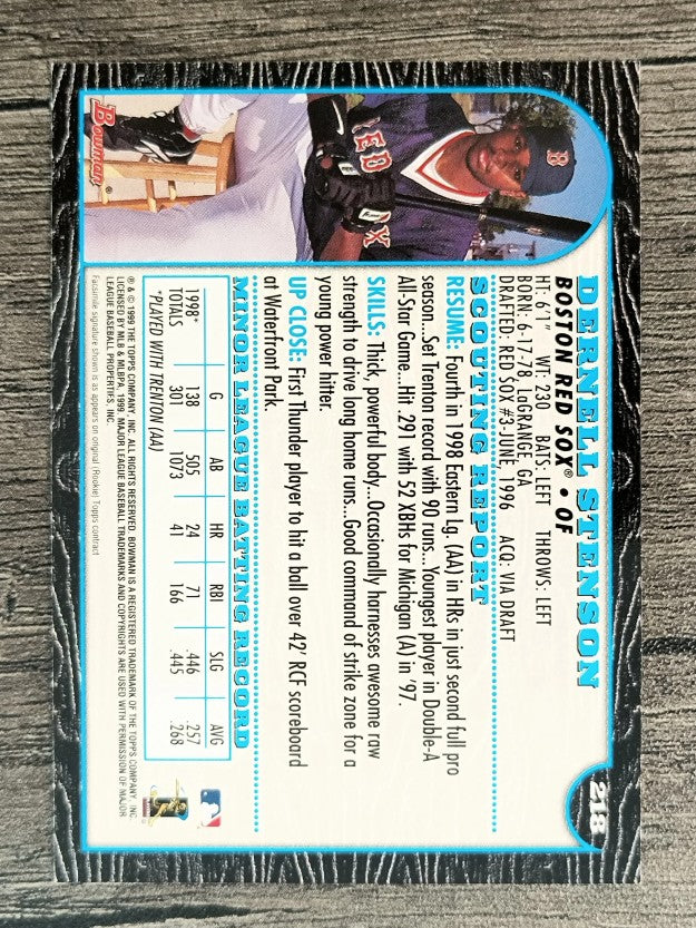 1999 Bowman #218 Dernell Stenson