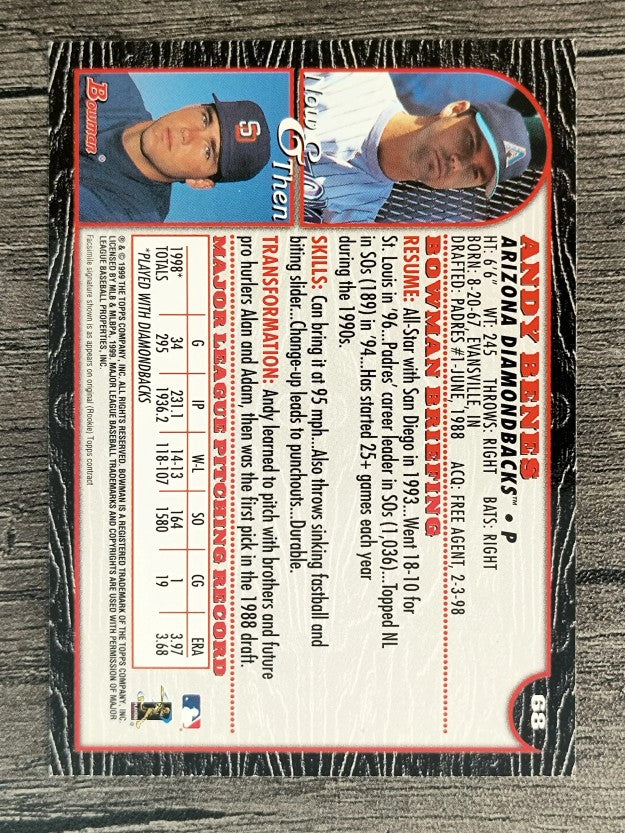 1999 Bowman #68 Andy Benes