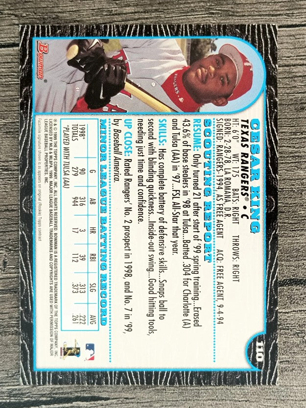 1999 Bowman #110 Cesar King
