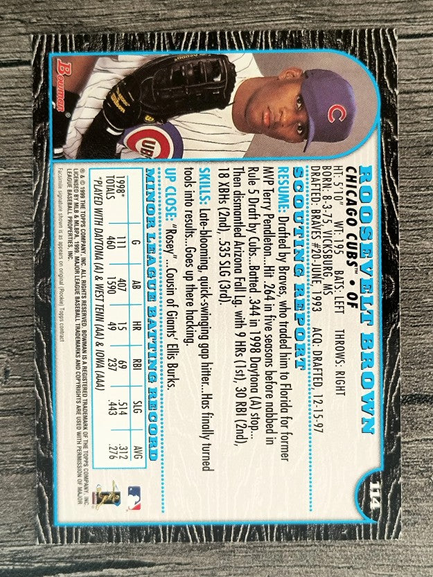 1999 Bowman #114 Roosevelt Brown RC