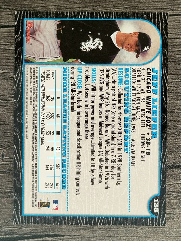 1999 Bowman #128 Jeff Liefer
