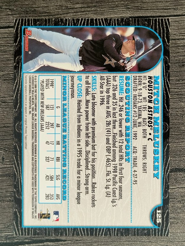 1999 Bowman #125 Mitch Meluskey