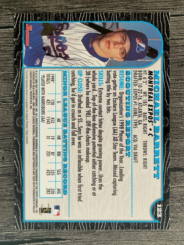 1999 Bowman #123 Michael Barrett
