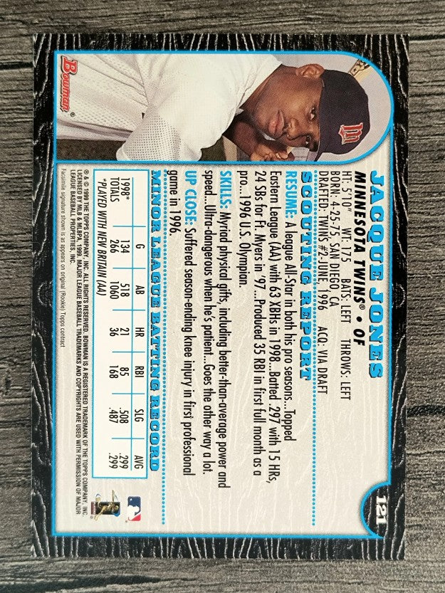 1999 Bowman #121 Jacque Jones