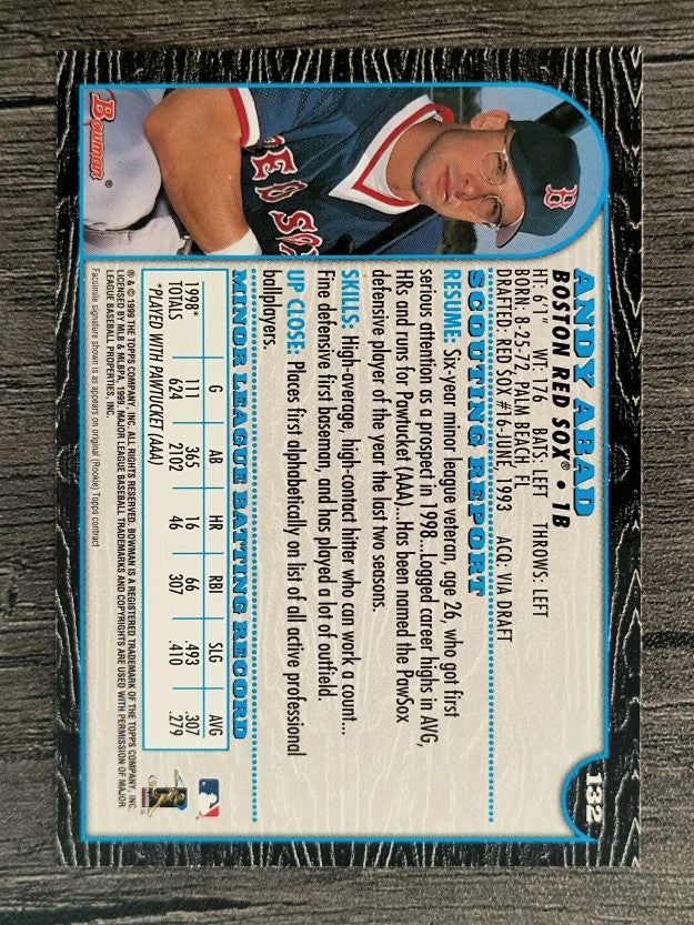 1999 Bowman #132 Andy Abad RC