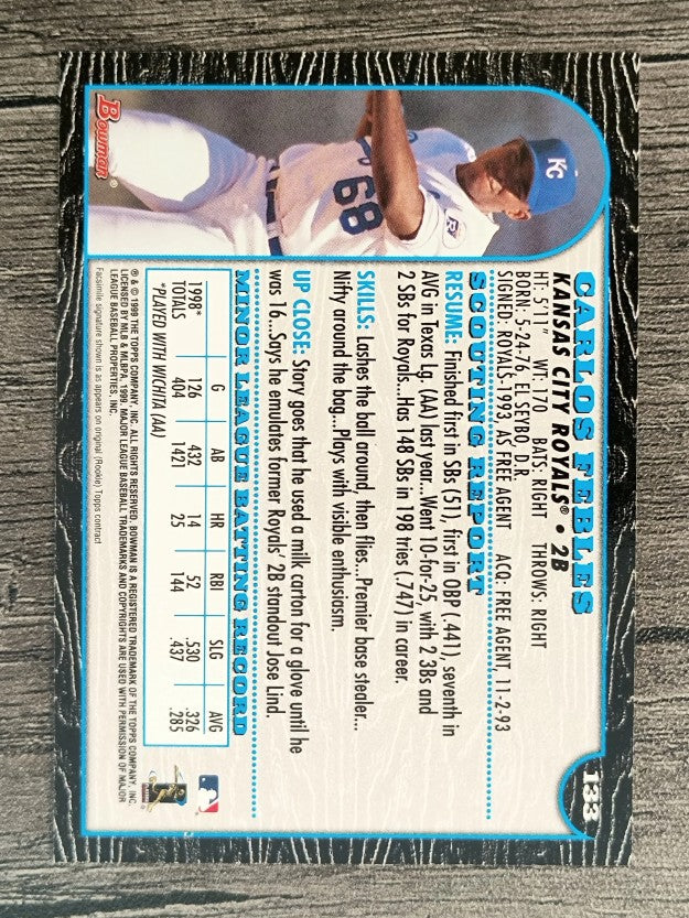 1999 Bowman #133 Carlos Febles