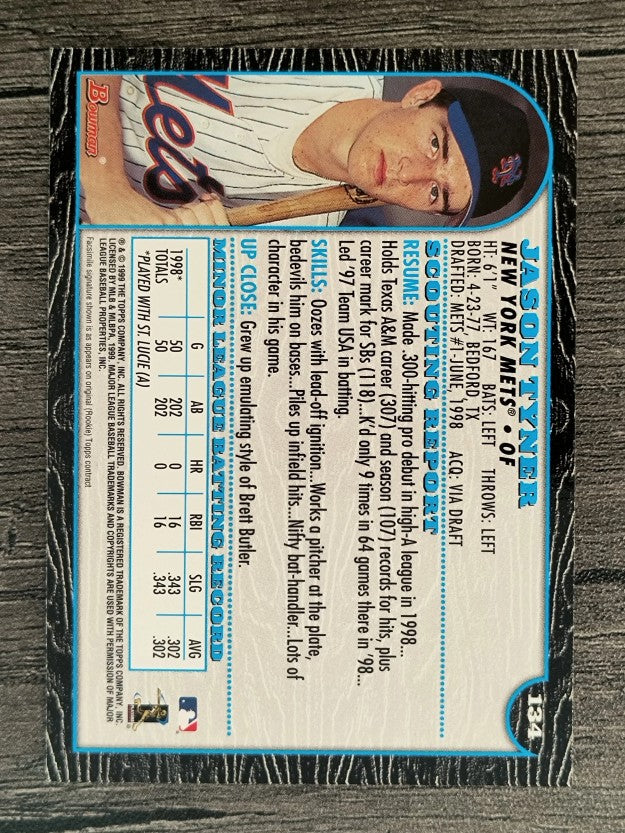 1999 Bowman #134 Jason Tyner RC