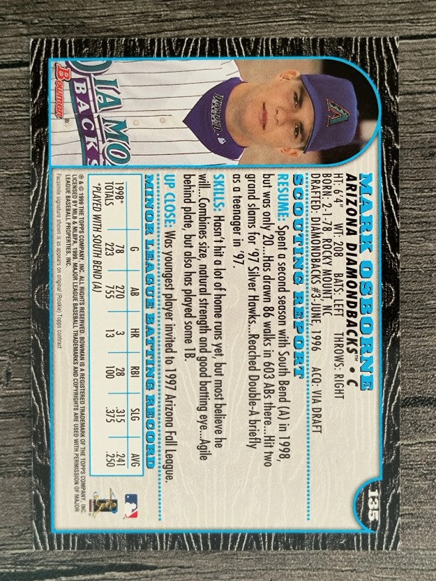 1999 Bowman #135 Mark Osborne