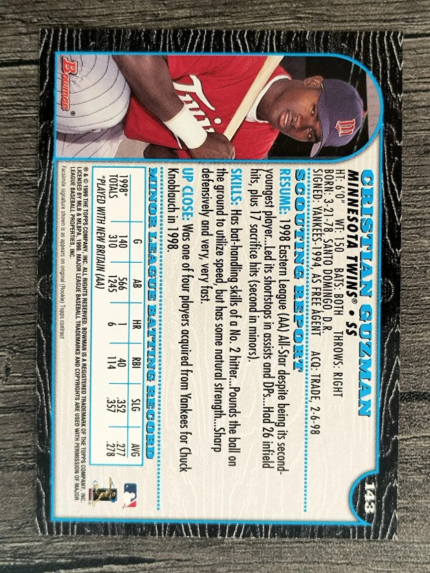 1999 Bowman #143 Cristian Guzman