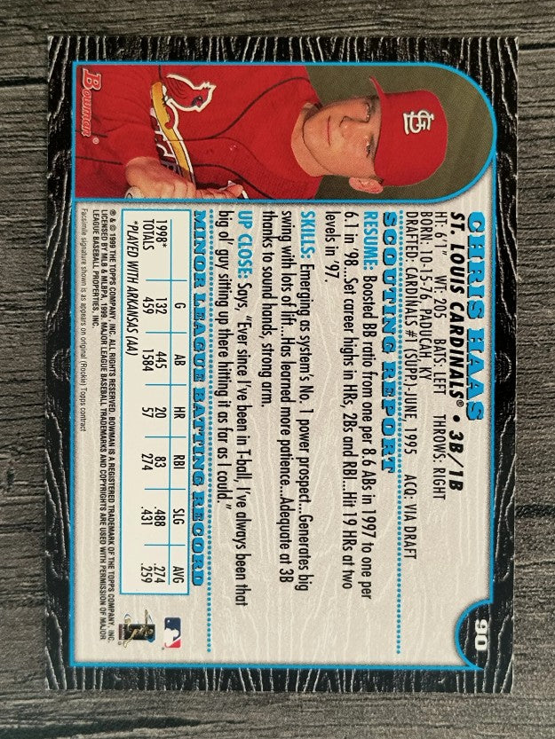 1999 Bowman #90 Chris Haas