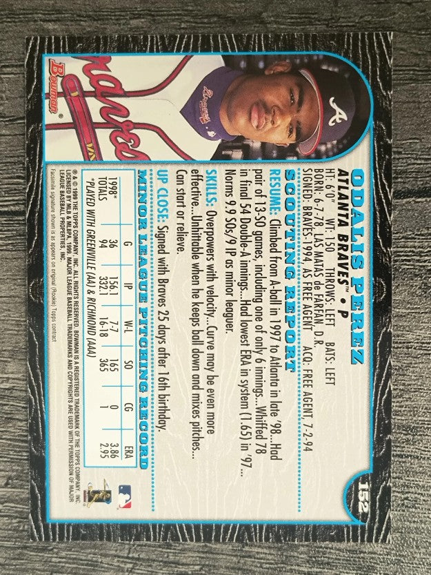 1999 Bowman #152 Odalis Perez