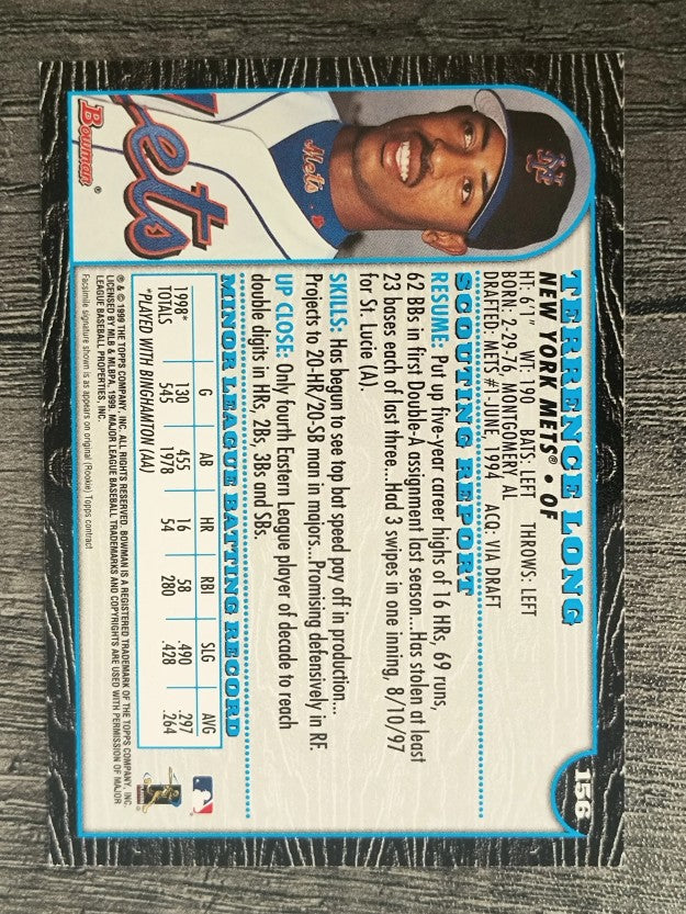 1999 Bowman #156 Terrence Long