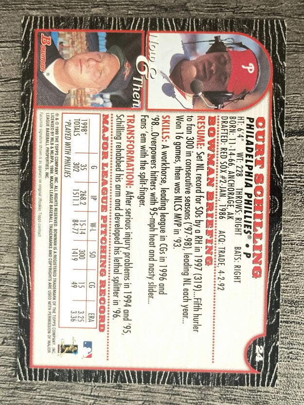 1999 Bowman #24 Curt Schilling