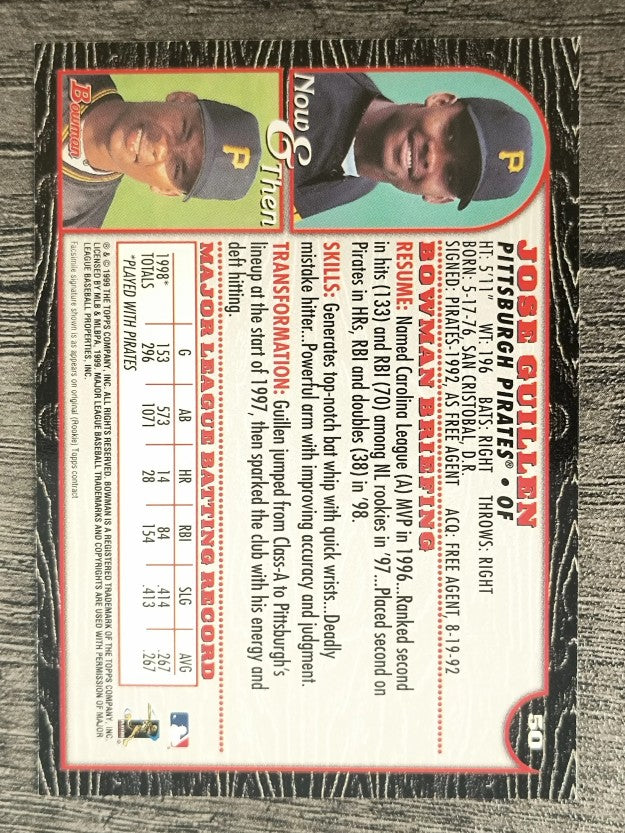 1999 Bowman #50 Jose Guillen