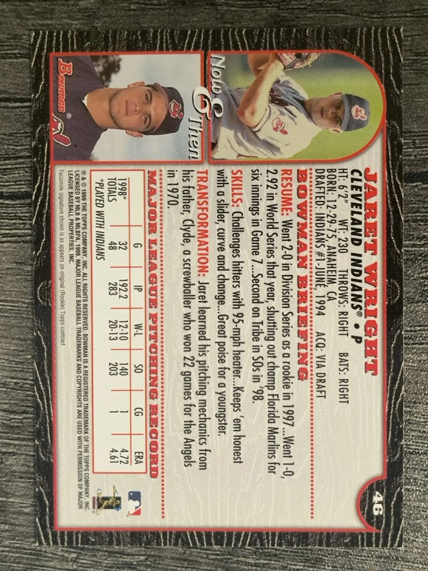 1999 Bowman #46 Jaret Wright