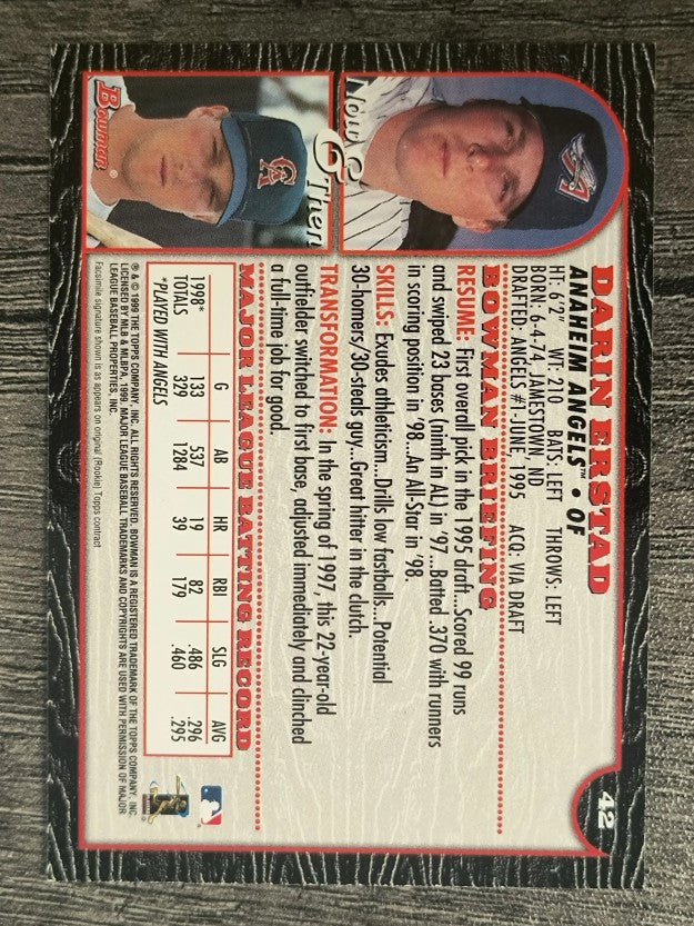 1999 Bowman #42 Darin Erstad