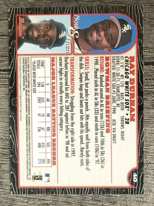 1999 Bowman #40 Ray Durham
