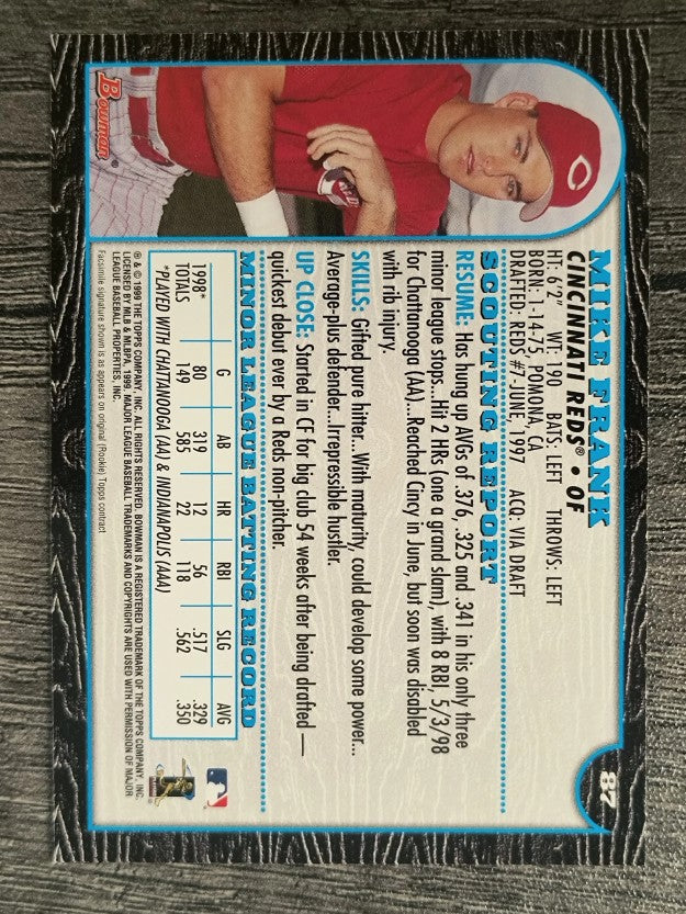 1999 Bowman #87 Mike Frank