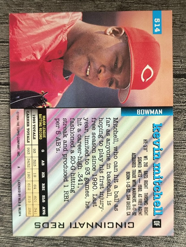 1994 Bowman #514 Kevin Mitchell