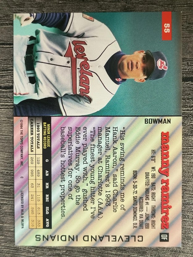 1994 Bowman #55 Manny Ramirez
