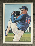 1990 Bowman Art Inserts #3 Dwight Gooden