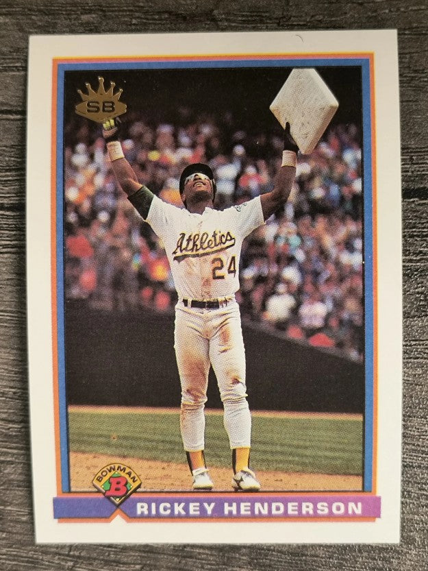 1991 Bowman #692 Rickey Henderson RB