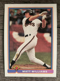 1991 Bowman #378 Matt Williams SLUG