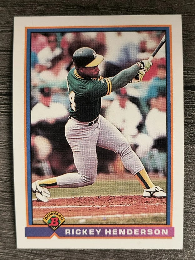 1991 Bowman #213 Rickey Henderson