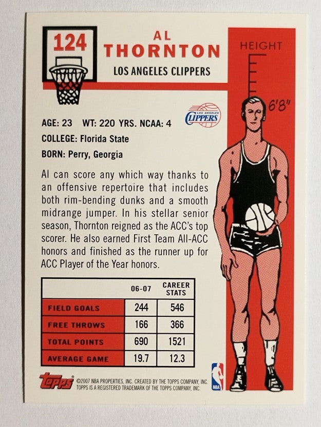 2007-08 Topps 1957-58 Variations #124 Al Thornton