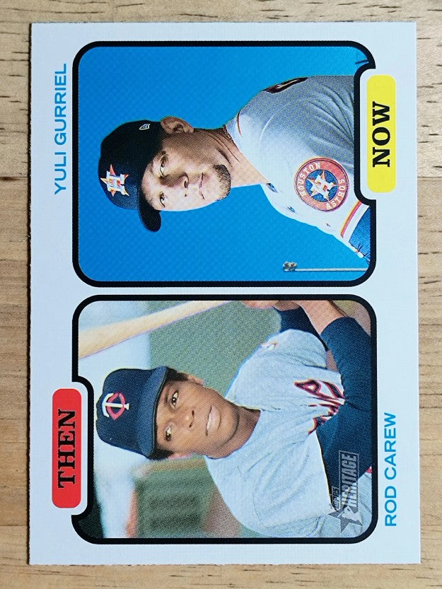 2022 Topps Heritage Then and Now #TANCG Yuli Gurriel/Rod Carew