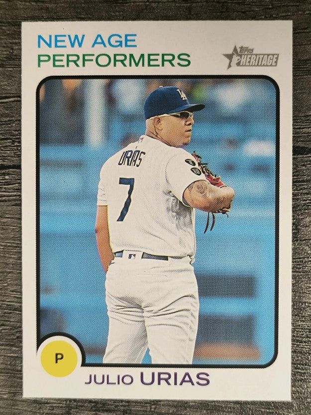 2022 Topps Heritage New Age Performers #NAP16 Julio Urias
