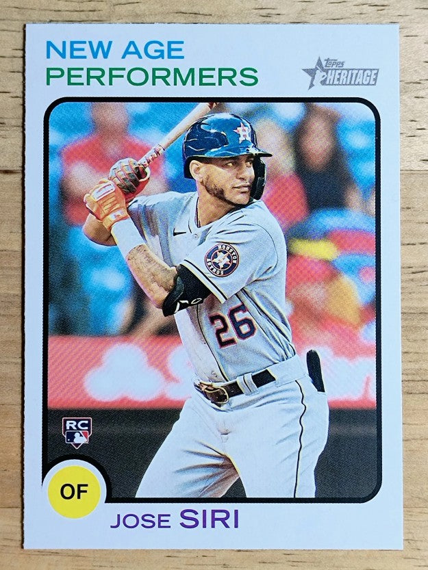 2022 Topps Heritage New Age Performers #NAP20 Jose Siri