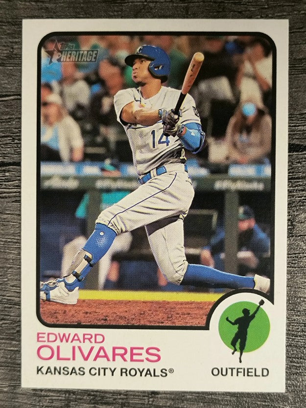 2022 Topps Heritage #436 Edward Olivares SP