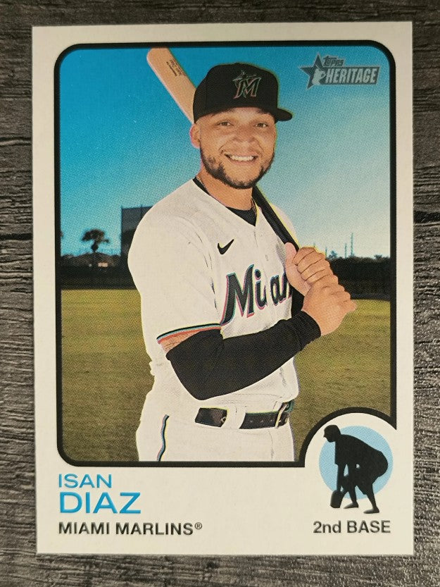 2022 Topps Heritage #451 Isan Diaz SP