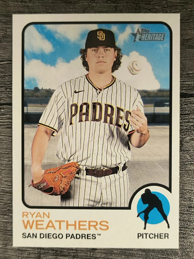 2022 Topps Heritage #442 Ryan Weathers SP
